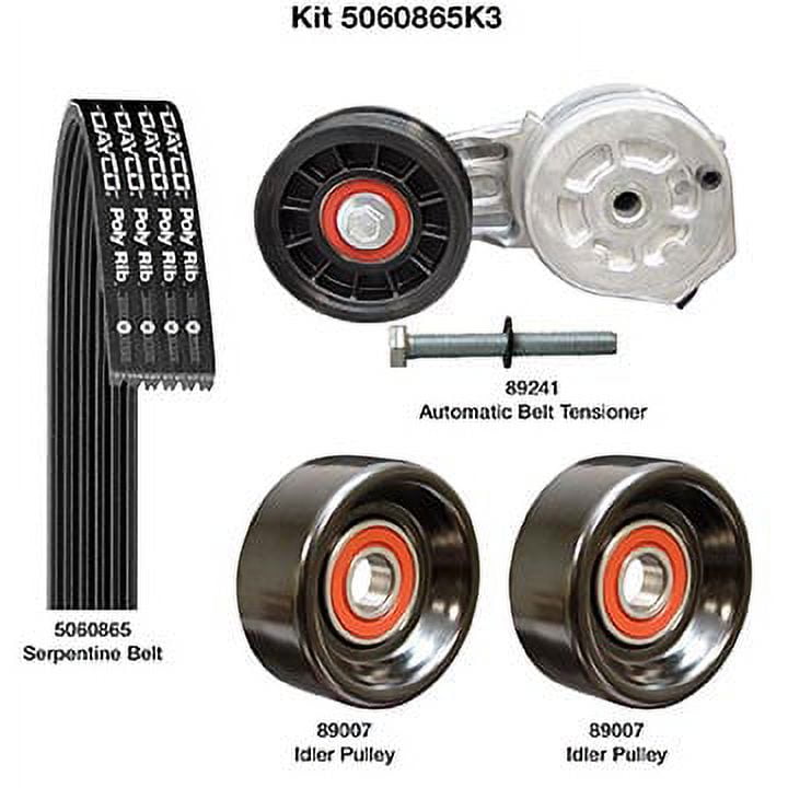 Tanaka　2点セット Dayco D60968K2 - Serpentine Belt Drive Component Kit Fits