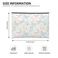 thumbnail image 3 of Hirioo Colorful Butterfly for Paper Reusable Cosmetic Bag Zipper Encouragement Travel Pouch Toiletry Bag for Women Girls, 3 of 7