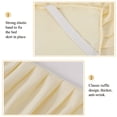 thumbnail image 3 of PiccoCasa Polyester Bed Skirts with 14" Drop Dust Ruffle, Beige Twin, 3 of 7
