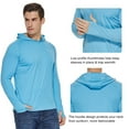 thumbnail image 4 of BALEAF Men's Long Sleeve Fishing Hoodie Pullover Sweatshirt Shirt Blue XXL, 4 of 8