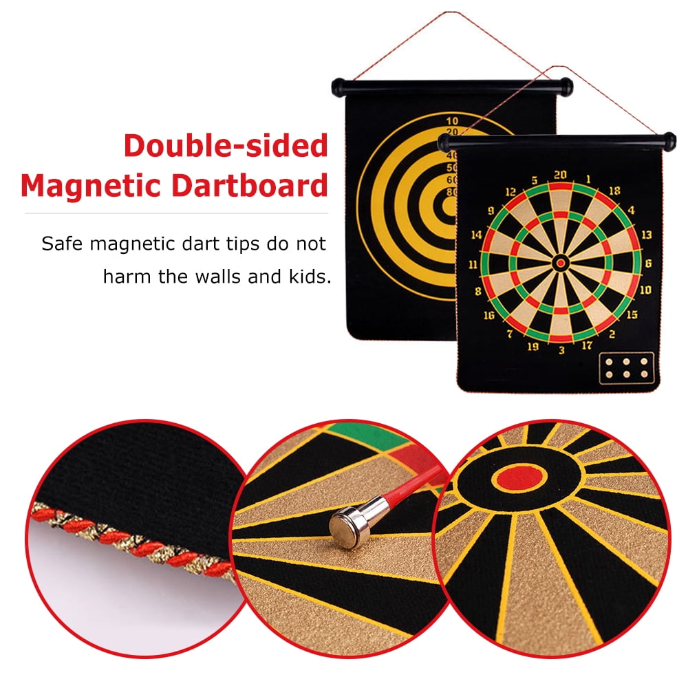 Solid Magnetic Dartboard Outdoor Indoor Fun Kids Adults Toys Games