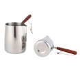 thumbnail image 4 of Stainless Steel Coffee Maker Delicate Designs Coffee Pots with Spouts and Wood Handle for Professional Easy Use, 4 of 4