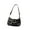 Black, variant on Stylish Womens Single Shoulder Bag with Chain Grunge Star Rivets Underarm Bag PU Armpit Purse Zippered Handbag