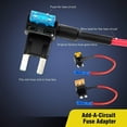 thumbnail image 2 of WEISIPU 10pc 12V Car Add-a-Circuit Fuse Adapter W/ Standard & Mini Tap Blade Fuse Holder, 2 of 5