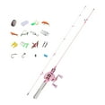 thumbnail image 2 of jinwen Telescoping Fishing Pole ,Fishing Accessory, Sturdy Practical ,Comfortable Grip Fishing Gears Set Reel Combo Set for Fisherman right length 1.5m, 2 of 9