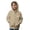 Khaki, variant on Girls Zip-Up Hoodies Cute Ghost Graphic Sweatshirt Kids Halloween Trendy Outerwear Fall Winter Casual Hooded Jackets