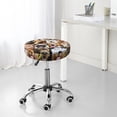 thumbnail image 7 of Balery Collage of different dogs Pattern Round Bar Stool Seat Covers Velvet Fabric Adjustable Protects from Scratches and Stains for 14-17 Inch Chair-13 inch, 7 of 7