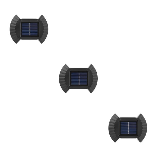 Advancent Lámpara de pared LED Solar montado impermeable Shell luz interior exterior decoración escaleras paisaje iluminación luz cálida Type1 NO1