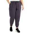 thumbnail image 7 of ID Ideology Plus Size Solid Fleece Jogger Pants Deep Black 3X, 7 of 7