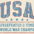thumbnail image 3 of CafePress - USA World War Champs T Shirt - Men's Classic Graphic T-Shirt, 3 of 4