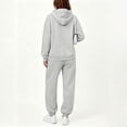 thumbnail image 6 of Trgacdwlo Sweatsuits Women 2 Piece Outfit Tracksuit Solid Color Hoodie Baggy Jogger Sweatpants Set Fall Winter Women Sweat Set Light Gray XXXL, 6 of 6