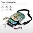 thumbnail image 7 of HELLHERO Cross Flower Sling Bag with Double Layer Underarm Shoulder Bag Stylish Polyester, 7 of 7