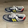 thumbnail image 2 of Size 13 - New Balance 574 Court Navy Grey Yellow, 2 of 6