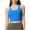 Blue, variant on Longline Sports Bras For Women Wireless Comfort Bras Seamless Cotton Sleep Non-Slip Adjustable Straps Front Closure Support Sizes 32-40B/C/D Black Beige Pink