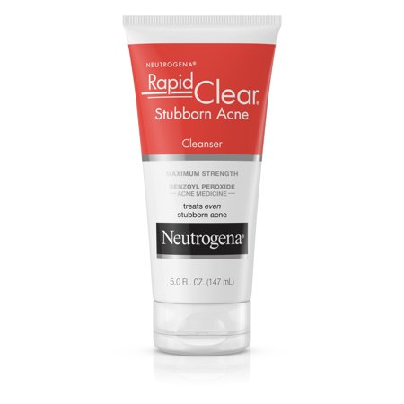 Neutrogena Rapid Clear Stubborn Daily Acne Facial Cleanser, 5 fl. (Best Skin Care Products For Acne Prone Skin)