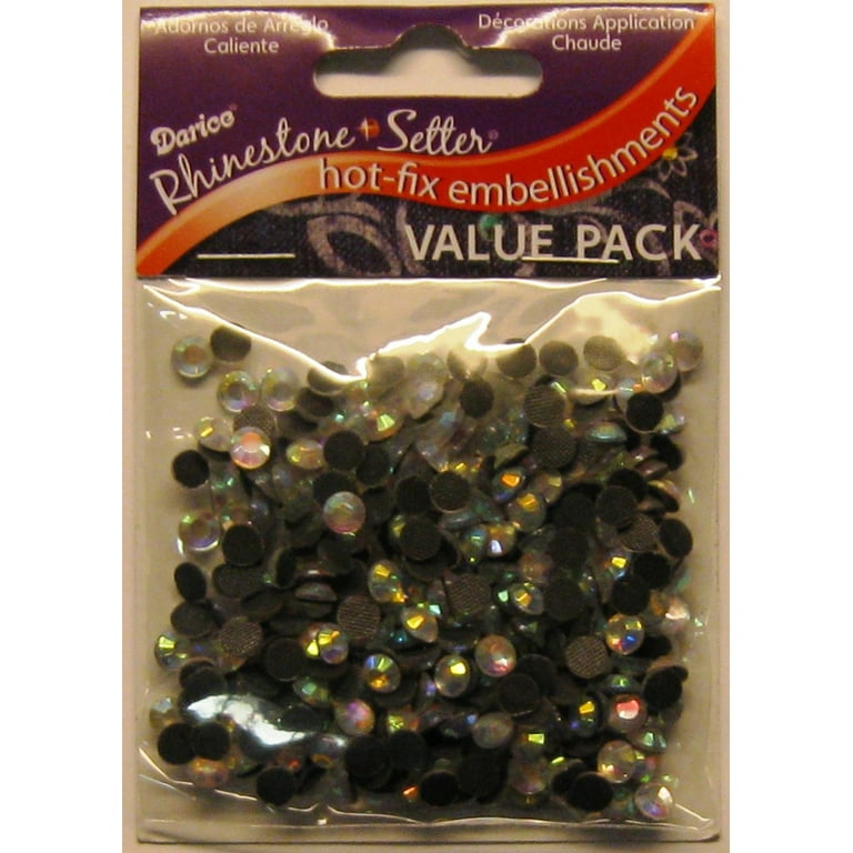 Value Pack Hot Fix Glass Stones Crystal AB 5mm 400 pcs 