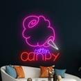 thumbnail image 5 of Handmadetneonsign Cotton Candy Neon Sign, Cotton Candy Wall Art Decor, Candy Store Wall Decor, 5 of 5
