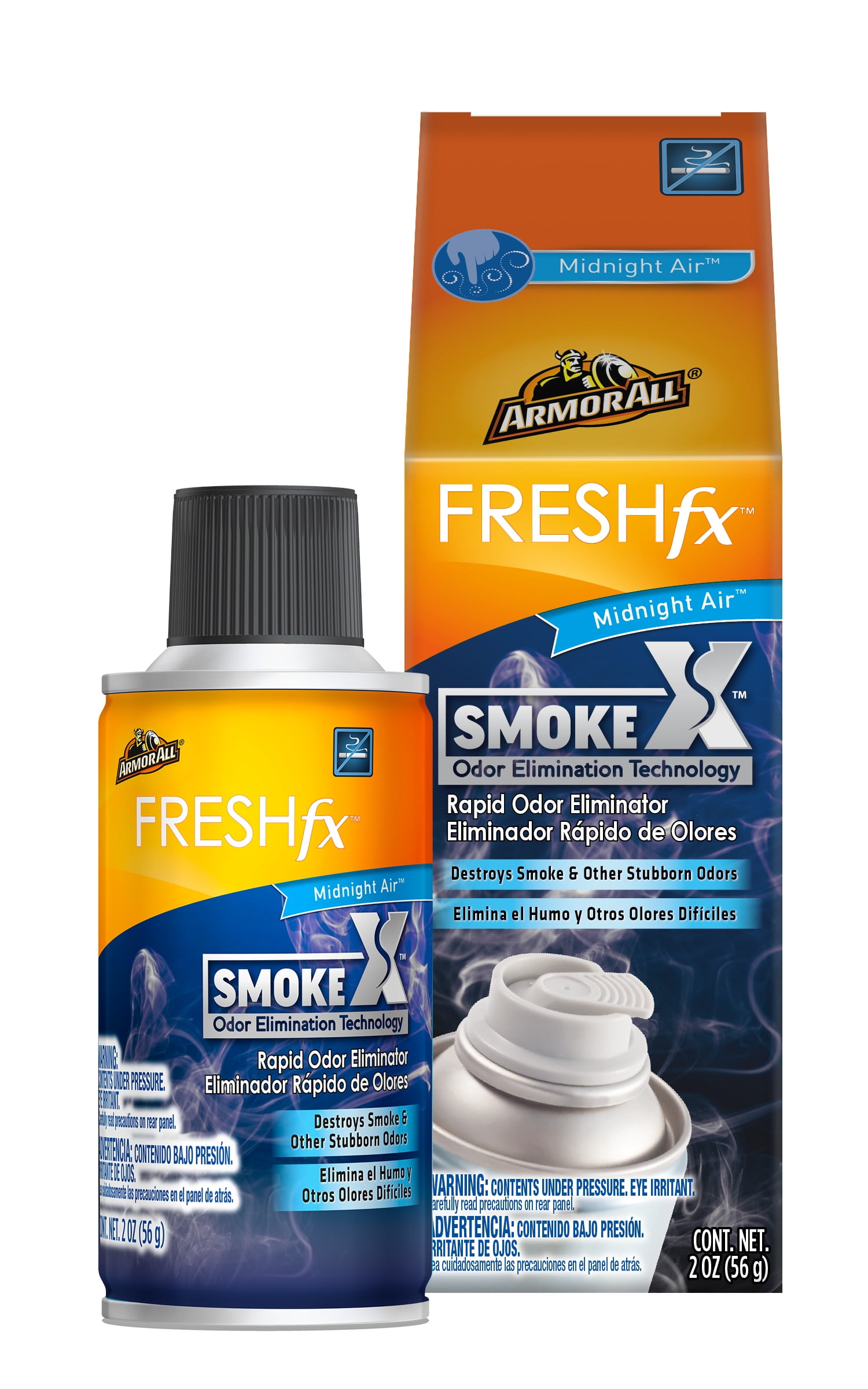 Armor All FRESH Fx Smoke X Rapid Auto Odor Eliminator  Midnight Air Scent (2 Ounces)