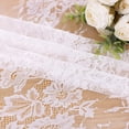 thumbnail image 5 of SoarDream Lace Tablecloth 5 Pieces 60 x 120 Inch White Wedding Rectangular Tablecloth for Baby Shower Decorations White Table Cover for Rectangular Table, 5 of 7