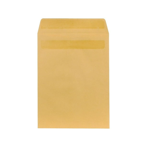 Staples SelfSealing Kraft Catalog Envelopes 91/2" x 121/2" Brown 100/BX SPL381962 Walmart