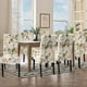 thumbnail image 2 of Fundas para sillas de comedor SearchI, juego de 8 fundas, color beige, 2 of 7