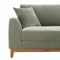 thumbnail image 6 of Furniture of America Nora Mid-Century Modern Chenille Track Arm Loveseat with Pillows, Olive Green, 6 of 12