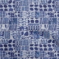 thumbnail image 1 of oneOone Cotton Jersey Blue Fabric Aaian Batik Dress Material Fabric Print Fabric By The Yard 58 Inch Wide, 1 of 4