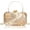 Champagne, variant on Women Pearls Beaded Clutch Flower Sequins Evening Handbag Chain Strap Shoulder Bag