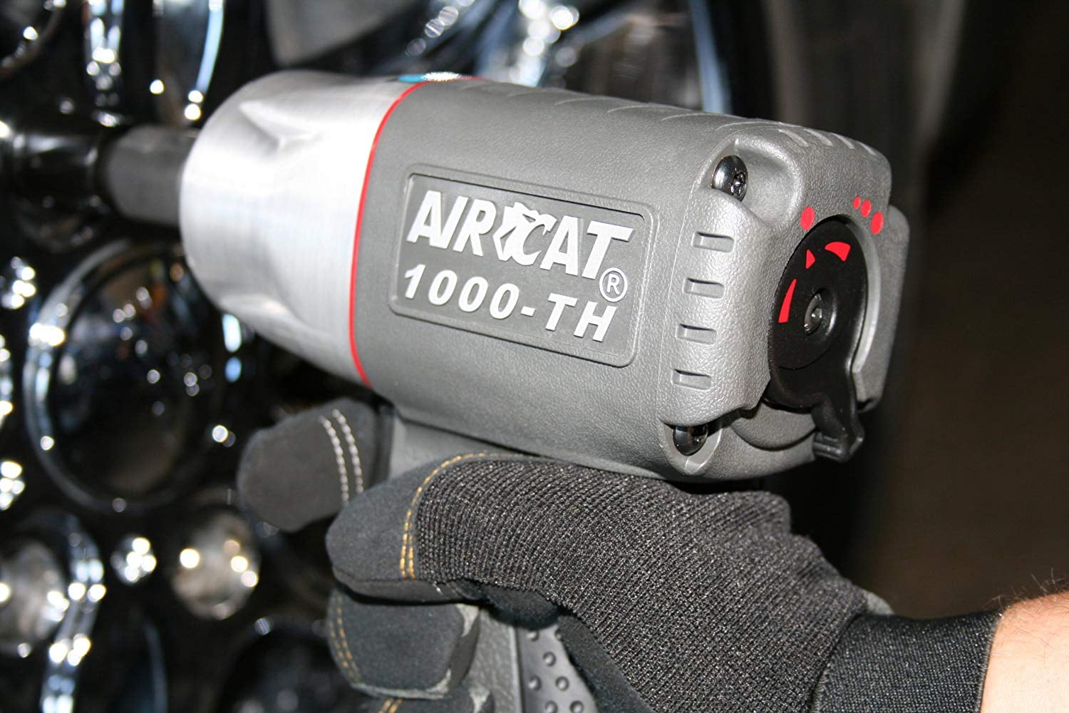 AIRCAT Pneumatic Tools 1000-TH: 1/2-Inch Composite Impact Wrench 1,000 ft-lbs - Standard Anvil