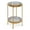 Gold, variant on Kate and Laurel Nira Two-Tiered Mid-Century Metal Side Table, 15 x 15 x 24, Gray and Gold