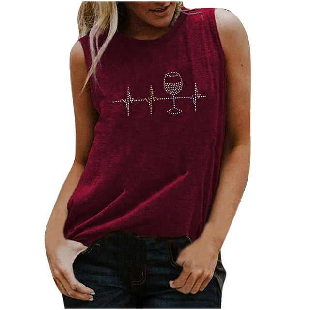 Birdeem T-Shirt Sans Manches Col Rond Ample à Sequins Réfléchissants Colorés pour Femmes