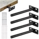 thumbnail image 1 of 4pcs Floating Shelf Bracket, Metal Invisible Shelf Bracket, Heavy Duty Hidden Shelf Bracket,10mm, 1 of 5