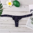 thumbnail image 4 of LQCMBYF Mens G Strings & Thongs Underwear New Men Sexy Gay Underpants Ultra-Thin Ice Silk With Low Waist Briefs Underwear Mens Sexy Underwear for Straight Men (Blue,M), 4 of 8