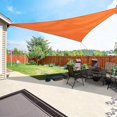 thumbnail image 4 of Ventas promocionales Vela de sombra triangular, repelente al agua, parasol para terraza, jardín, balcón, tela de poliéster 300 x 400 x 500 cm naranja, 4 of 4