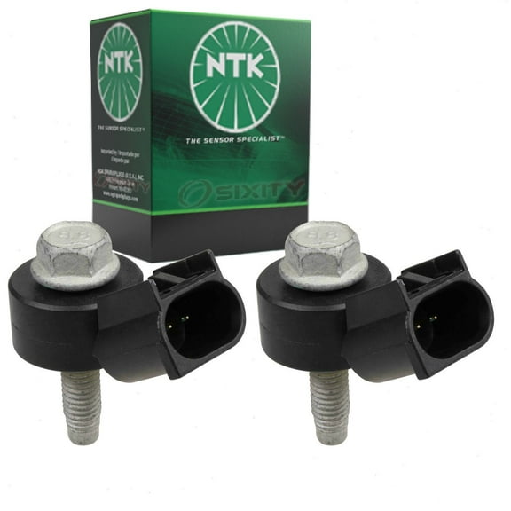 2 pc NTK Ignition Knock Detonation Sensors compatible with Chevrolet Malibu 1.5L 3.6L L4 V6 2010-2018