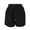 Black, variant on fatyb Womens Casual Shorts Drawstring Elastic Waist Wide Leg Shorts Plain Summer Shorts with Pockets