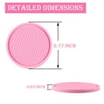 thumbnail image 2 of Emlimny Car Non-Slip Cup Coaster, 4PCS Universal Non-Slip Cup Holders Embedded in Ornaments Coaster, Car Interior Accessories, Pink, 2 of 6