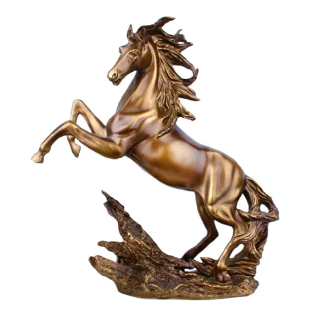 Statue de Cheval en Résine, Figurine de Cheval Ornement Statue Animaux Figurine pour Maison, Table, Bureau, Centre de Table