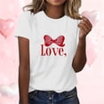 thumbnail image 2 of RXMEKW Chemises à Manches Courtes pour Femmes, T-Shirts Décontractés Imprimés à Col Rond pour Femmes, 2 of 8
