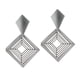 thumbnail image 3 of Pendientes colgantes geométricos jinwen de gota cuadrados Plata, 3 of 8