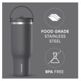 thumbnail image 4 of Nomad 40 oz with Handle and Straw Lid, Leakproof, Double Insulated, 40oz Cup Stainless Steel (Grey Matter), 4 of 8