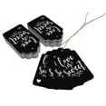 thumbnail image 3 of Inkdotpot Silver Foil Paper Hang Tags Love Is Sweet Wedding Favor Tags 100 Pack, 3 of 6