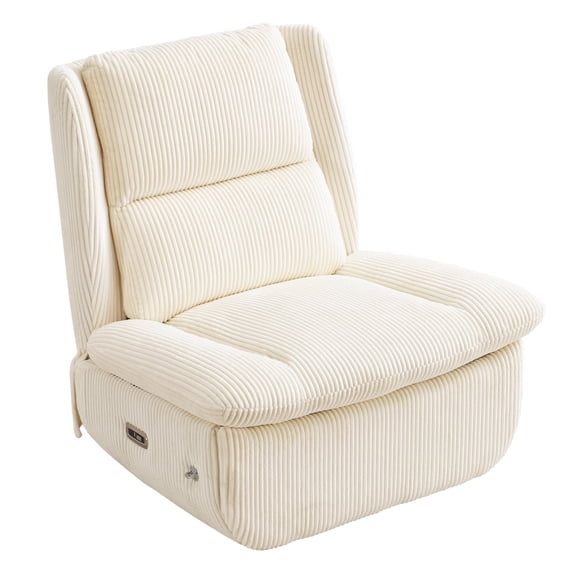 Oversized Power Recliner Chair for Adults,270°Swivel Rocker Recliner with USB Port,Electric Glider Recliner Chair with Storage,Nursery Rocking Chair with Phone Holder,Corduroy,Corduroy Beige