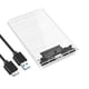 thumbnail image 2 of disco duro externo USB3.0 de 2,5 pulgadas, carcasa de disco duro portátil, carcasa de disco externo para de 2,5 pulgadas Claro CUTICAT Caja de disco duro, 2 of 6