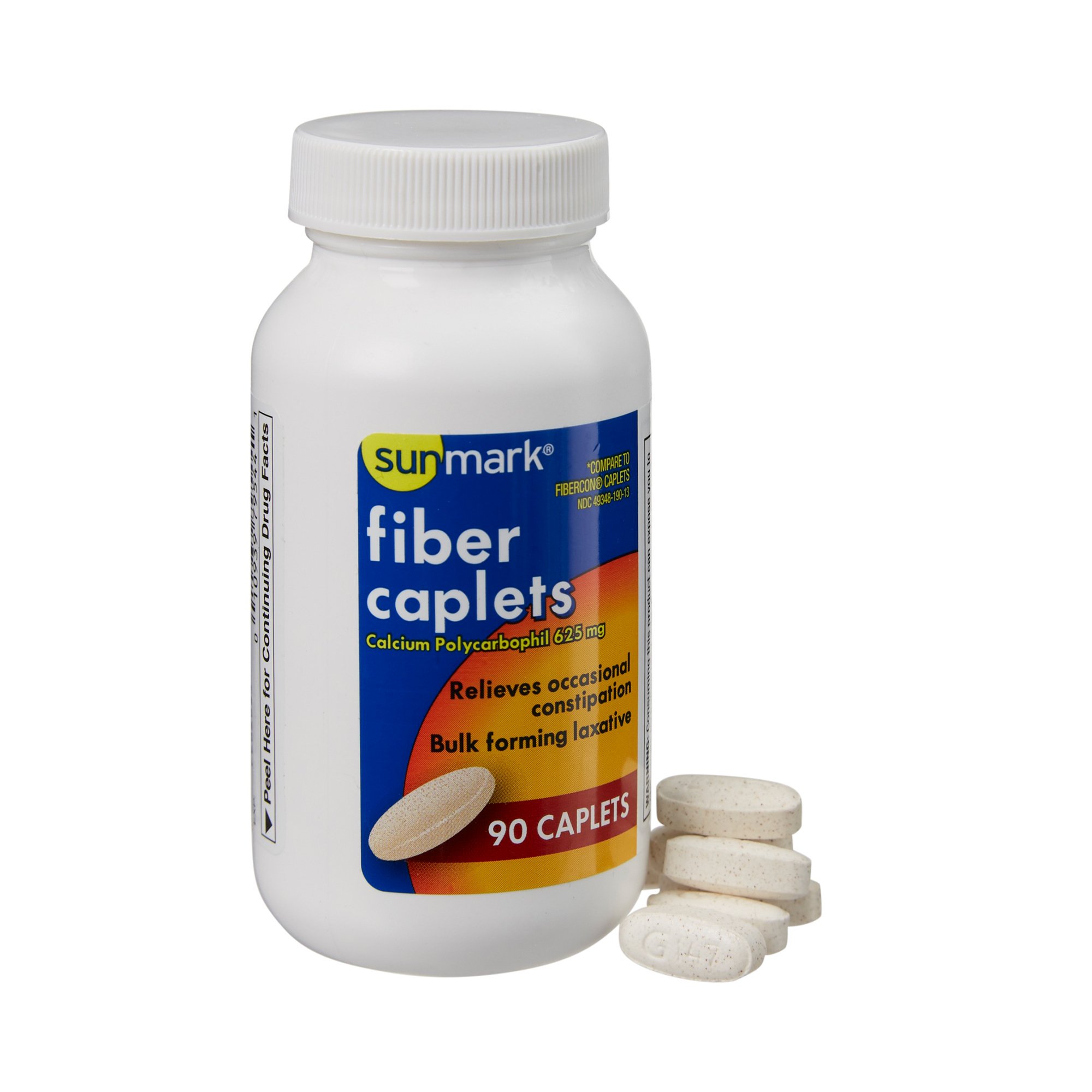 Sunmark Fiber Caplets, 90 Count