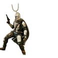 thumbnail image 2 of Mandalorian 4" PVC Keychain Key Dangler Star Wars Figure Figurine Ornament Charm, 2 of 10