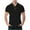Black, variant on LODIENY Mens Golf Polo Shirts Short Sleeve Casual Banded Bottom Stretch Classic Fit Solid Knit Button up Athletic Workout T-Shirts Dark Gray M