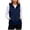 Dark Blue, variant on QSXADF Women's Sleeveless Shacket Solid Zip Up Hooded Jacket with Double Pockets Casual Ladies Outdoor Vests