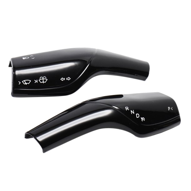 2x pegatinas decorativas para cubierta de palanca de cambios para Tesla Negro brillante Baoblaze Cubierta de cambio de marchas