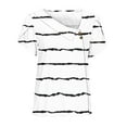 thumbnail image 4 of Teissuly Women's V-Neck Fashion Casual Printed Button-Up Blouse T-shirt Tops Blouse, 4 of 4
